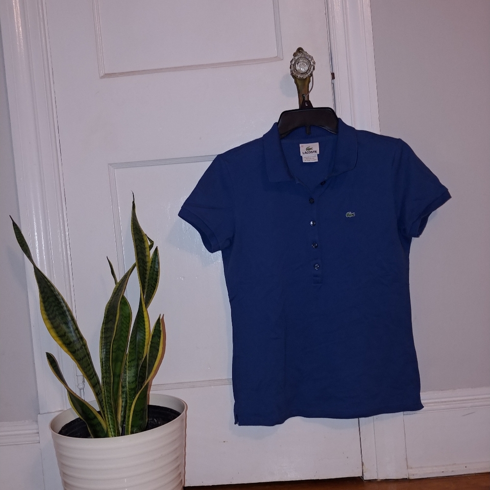 Lacoste blue polo shirt